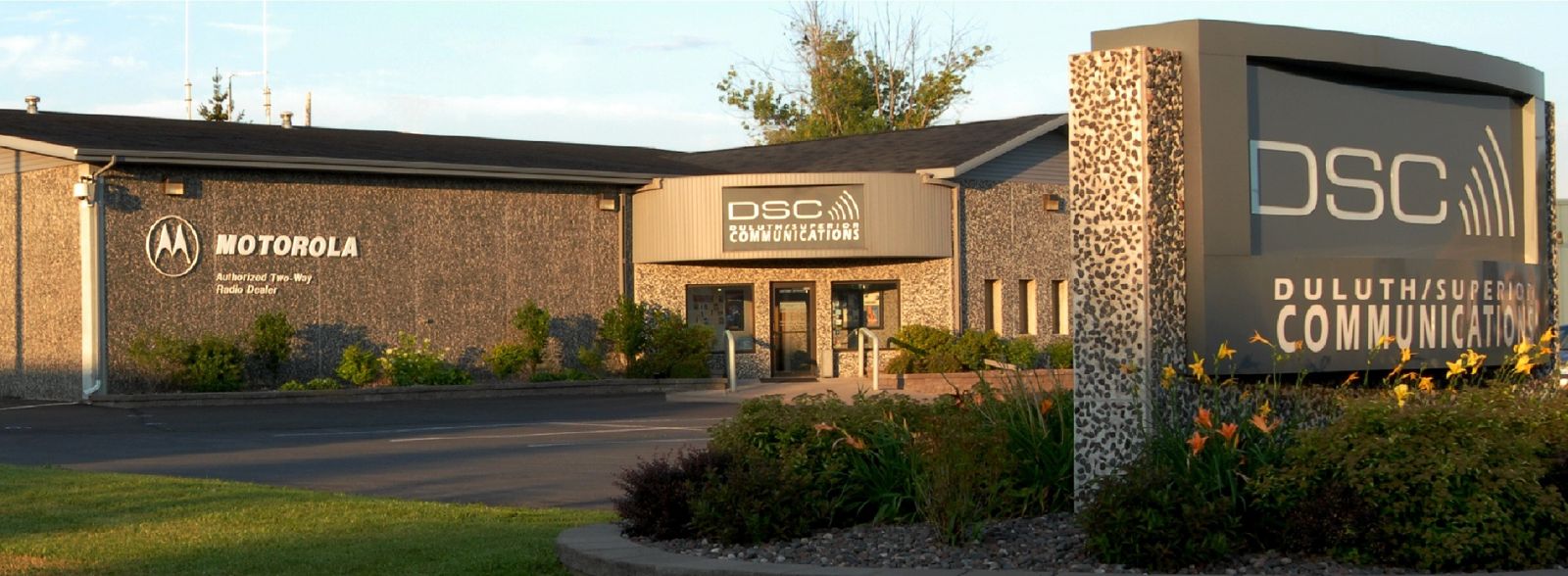 DSC Communications outside building